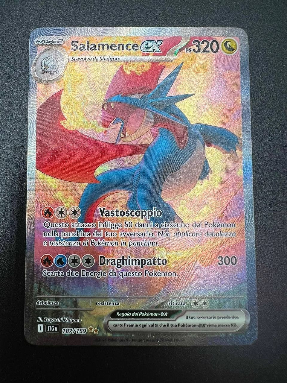 Carta pokemon Salamence ex 187/159 set Avventure insieme Italiano Excellent Holo