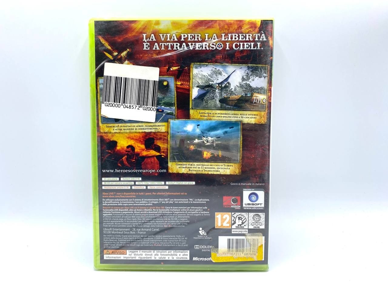 Ubisoft Heroes Over Europe Microsoft Xbox 360 2009 Nuovo sigillato Italiano