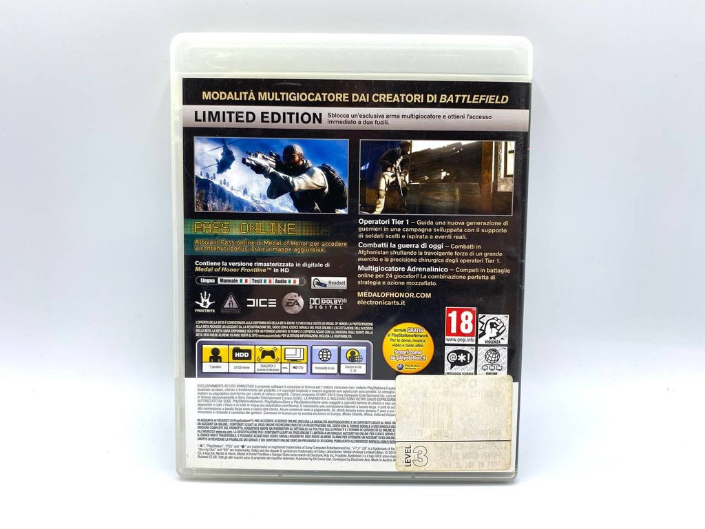 Sony Playstation 3 PS3 Medal Of Honor Limited Edition Completo funzionante