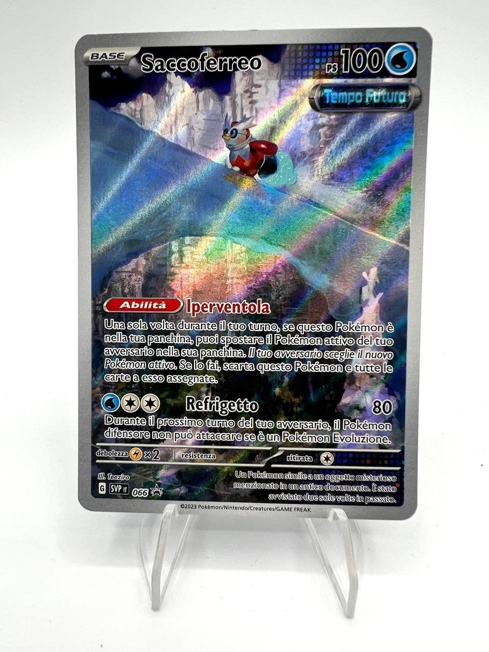 carta Pokemon Saccoferreo SVP 066 Promo Paradosso Temporale Italiano Near mint