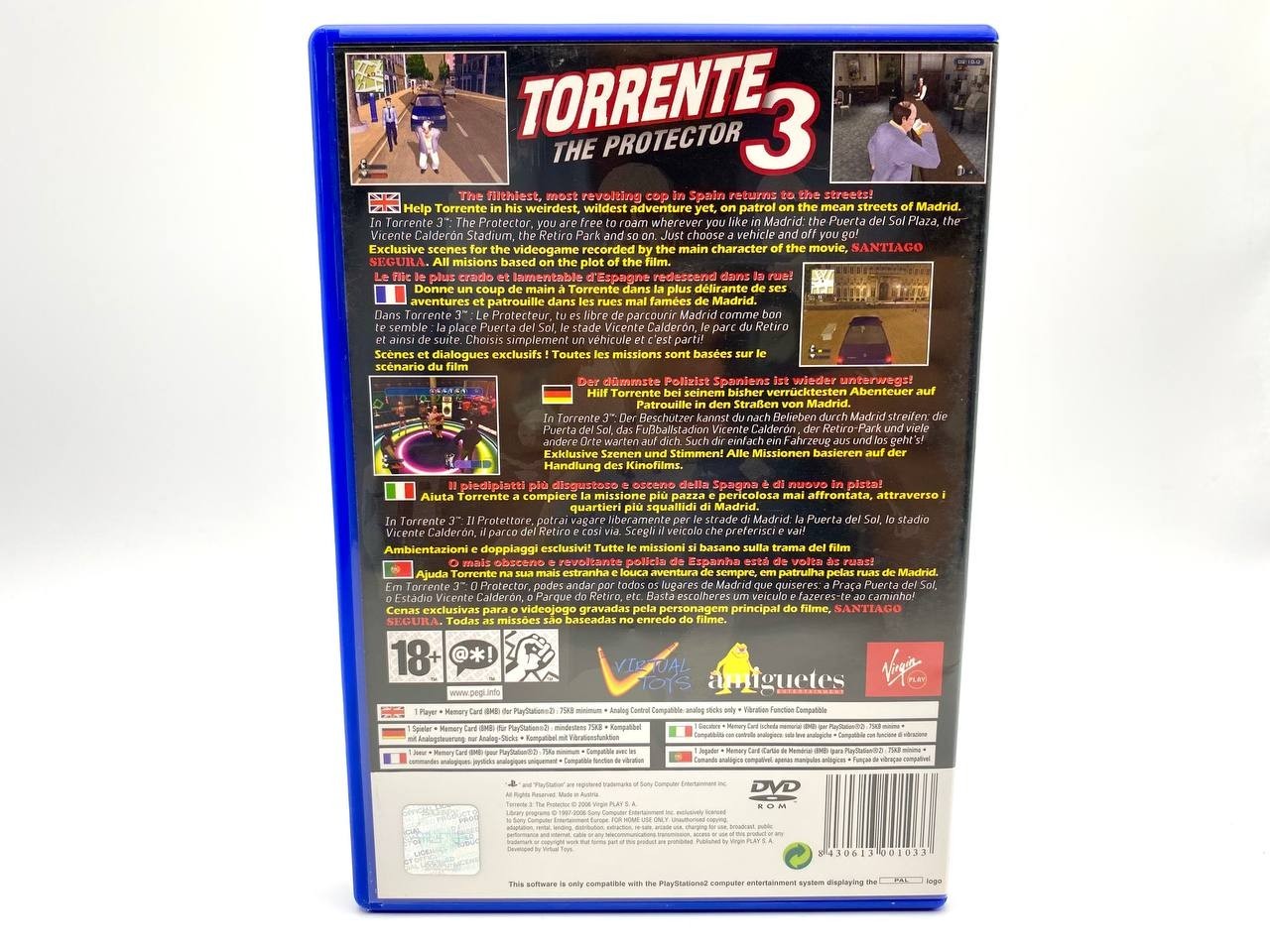 Gioco PS2 TORRENTE 3 THE PROTECTOR PlayStation 2 Completo Funzionante Italiano