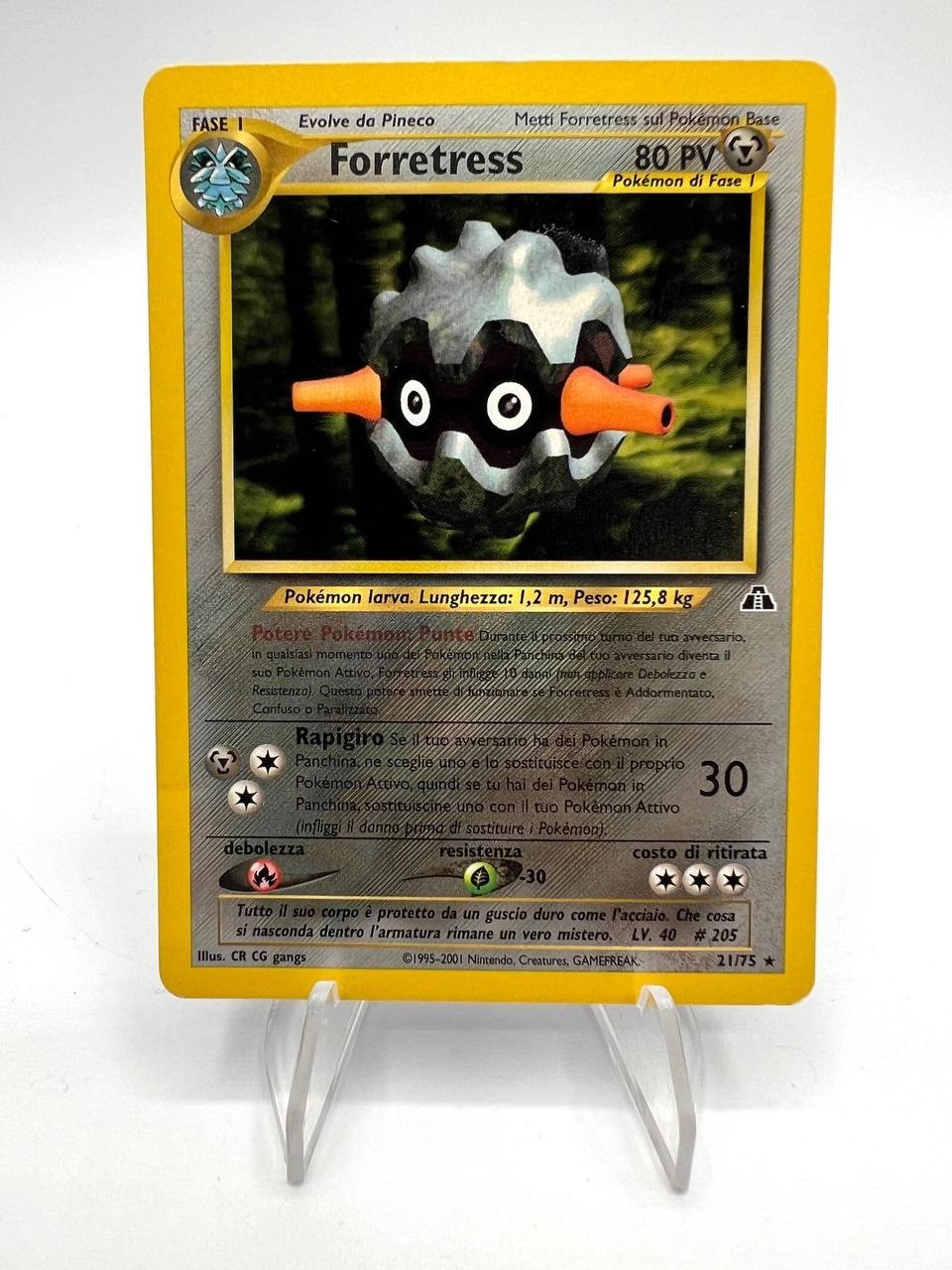 Carta Pokemon Forretress set Neo Discovery 21/75 no holo Italiano Vintage good