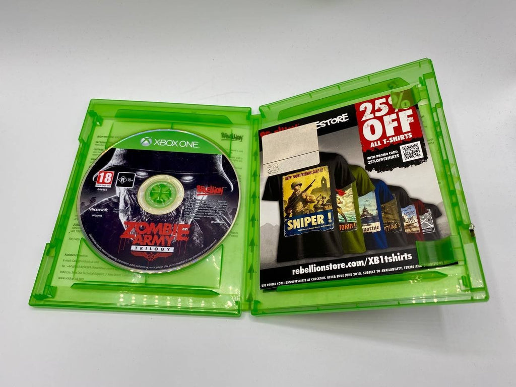 Gioco XBOX ONE ZOMBIE ARMY TRILOGY Italiano Funzionante Completo Rebellion