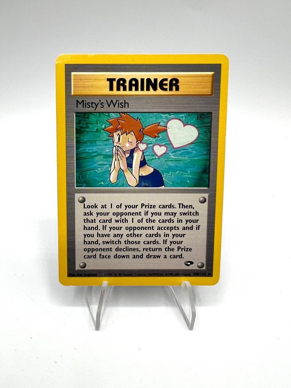 Carta pokemon Misty's Wish 108/132 set Gym Challenge Inglese Vintage No holo EXC
