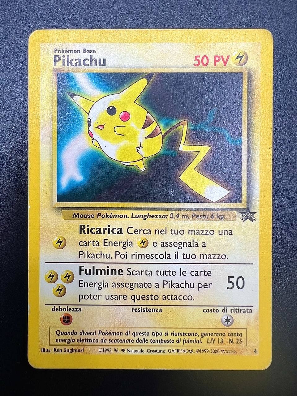 carta pokemon Pikachu WP 4 Wizards Black Star Promos italiano played non holo