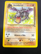 Carta Pokemon Aerodactyl 16/62 set Fossil FO Vintage Italiano Played Holo
