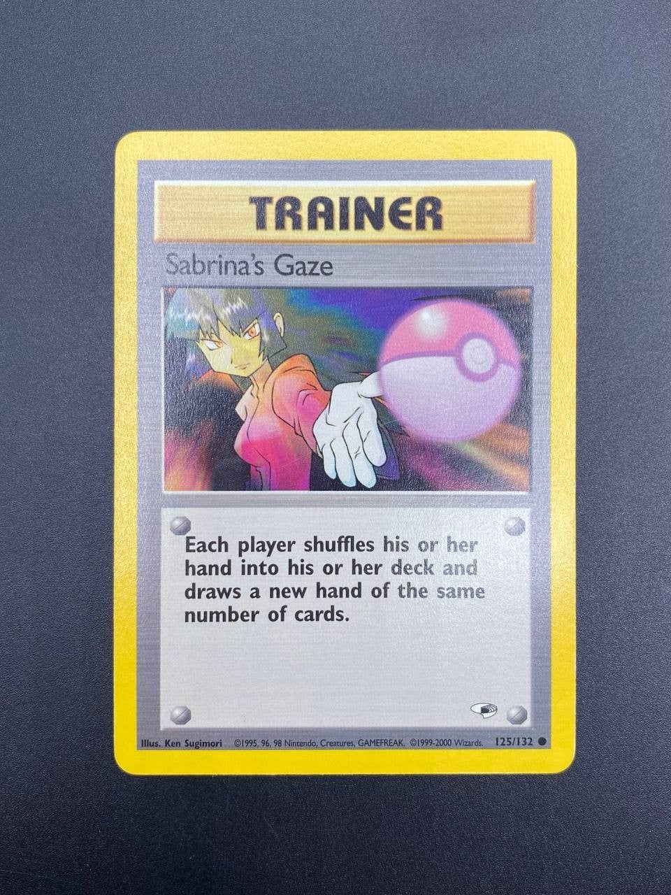 Carta pokemon Sabrina's Gaze 125/132 set Gym Heroes Excellent Vintage Inglese