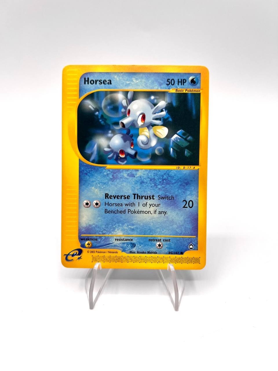 Carta pokemon Horsea 85/147 set Aquapolis Excellent Vintage No holo Inglese