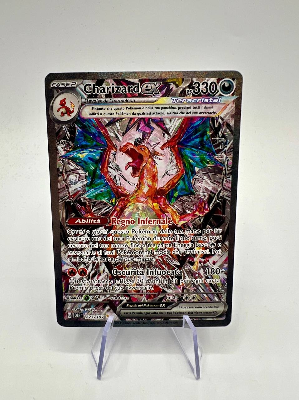 Pokemon TCG CHARIZARD EX 223/197 OBF OSSIDIANA INFUOCATA - 2023 ITA ITALIANO