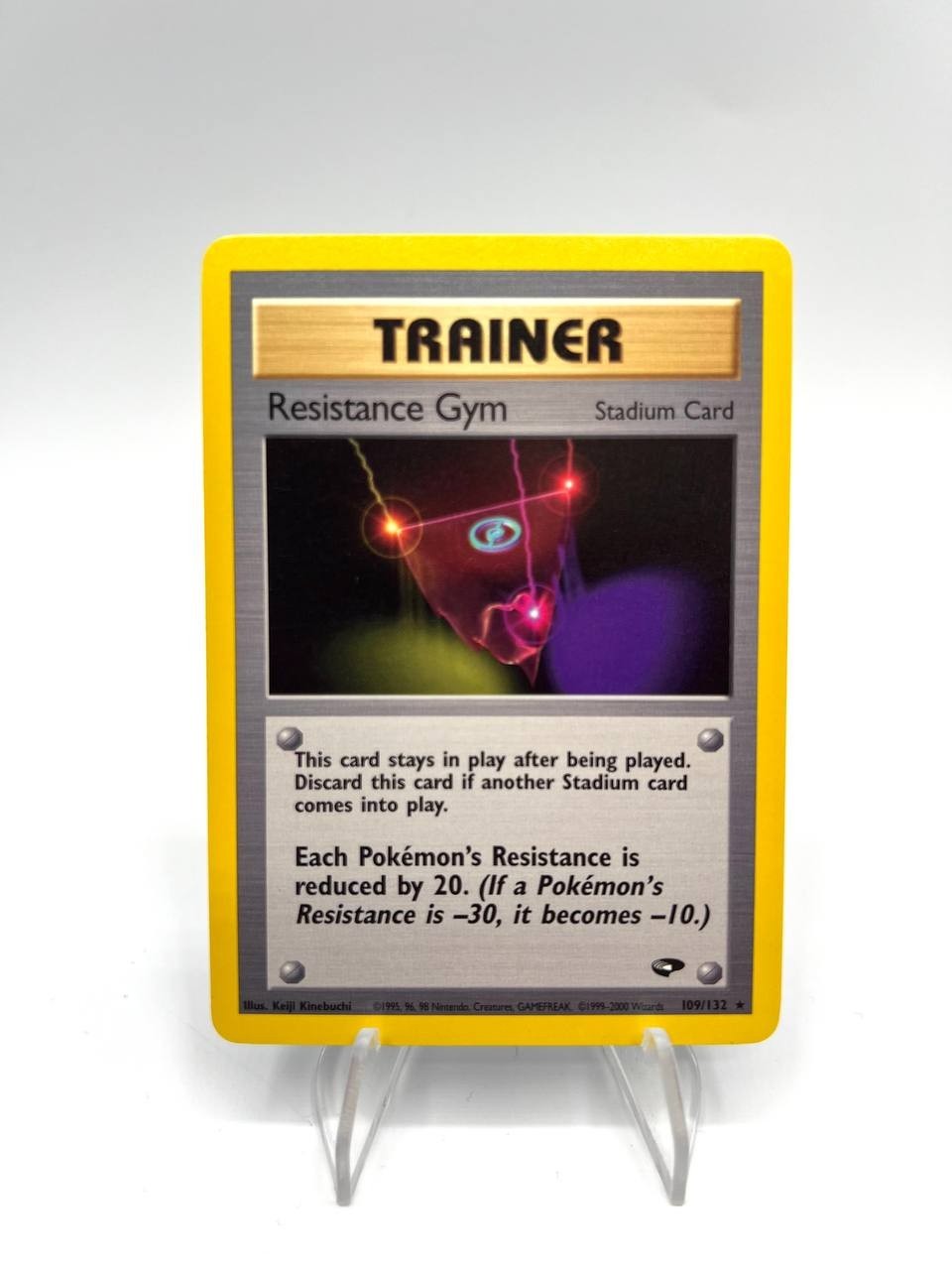 Carta pokemon Resistance Gym 109/132 set Gym Challenge Inglese Vintage Excellent