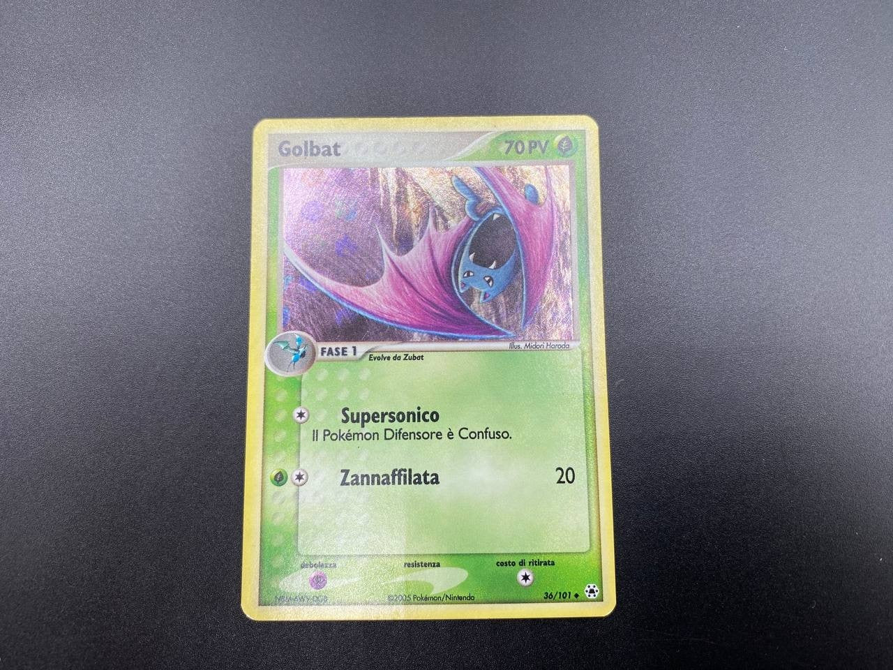 Pokemon Card Golbat EX set Hidden Legends Holo Uncommon 36/101 GOOD Italiano