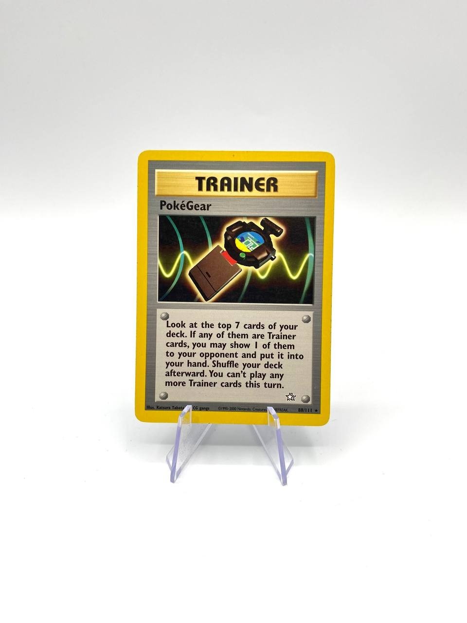 Carta Pokemon PokéGear 88/111 set Neo-Genesis Inglese Vintage excellent No holo
