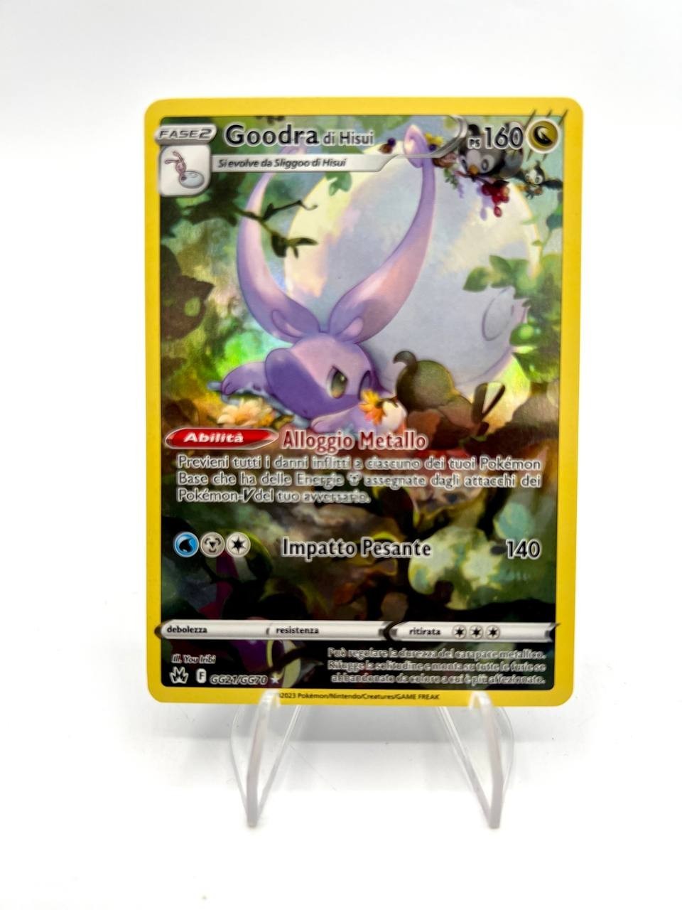Carta pokemon Goodra di hisui GG21/GG70 Holo set Zenith regale Italiano NM