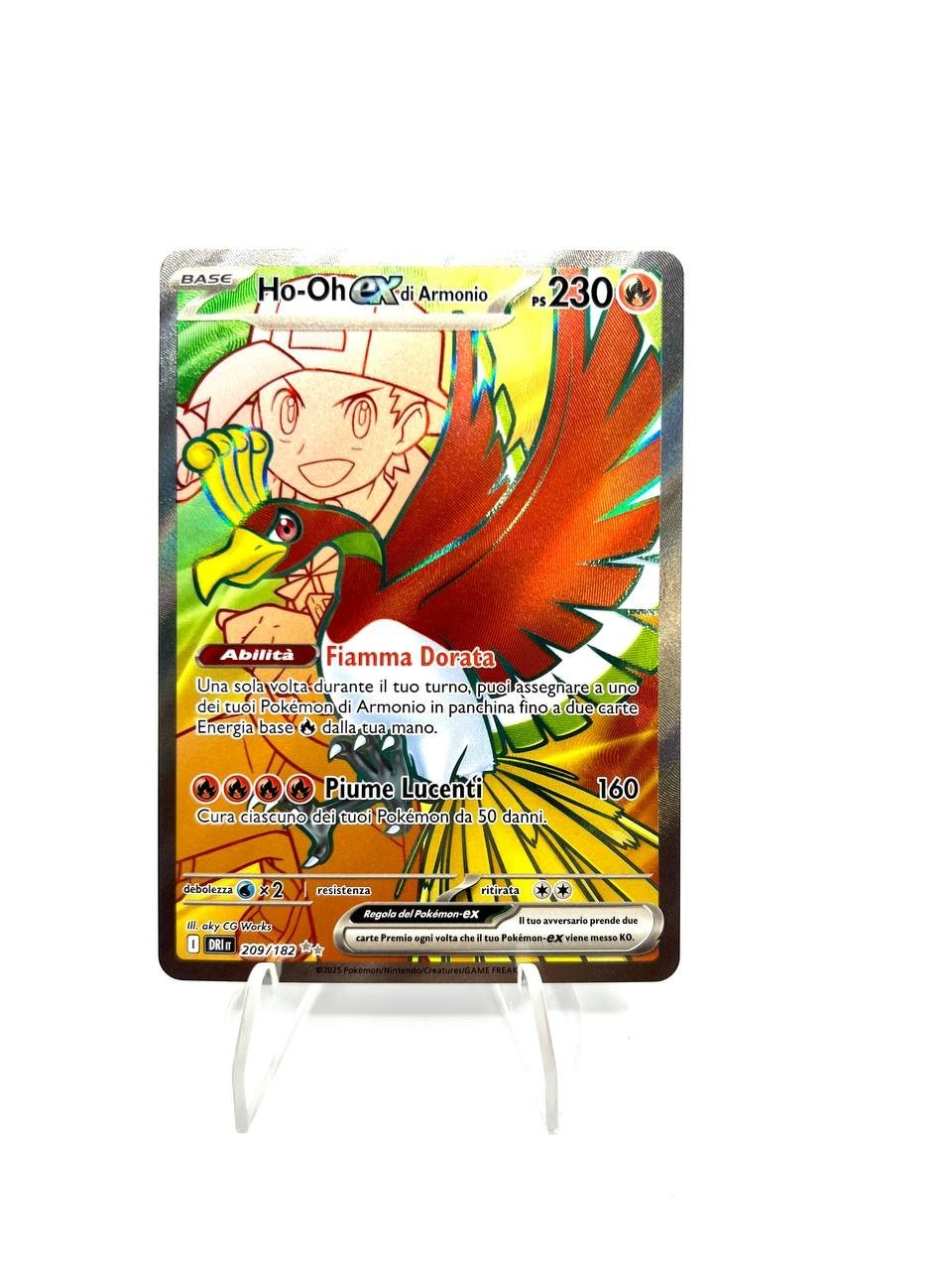 Carta pokemon Ho-Oh-ex di Armonio DRI 209/182 RIVALI PREDESTINATI NEAR MINT ITA