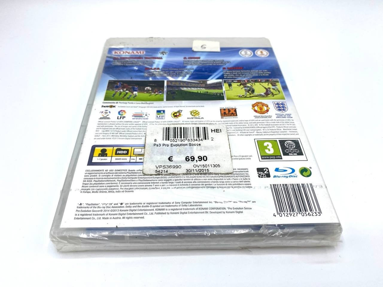 PES 2014 PRO EVOLUTION SOCCER PS3 ITALIANO PLAYSTATION 3 Semi Sealed Completo
