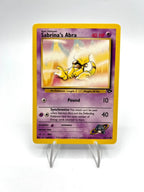Carta pokemon Sabrina's Abra 93/132 set Gym Challenge Excellent Inglese No holo