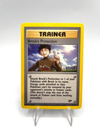 Carta pokemon Brock's Protection 101/132 Gym Challenge Vintage Excellent Inglese