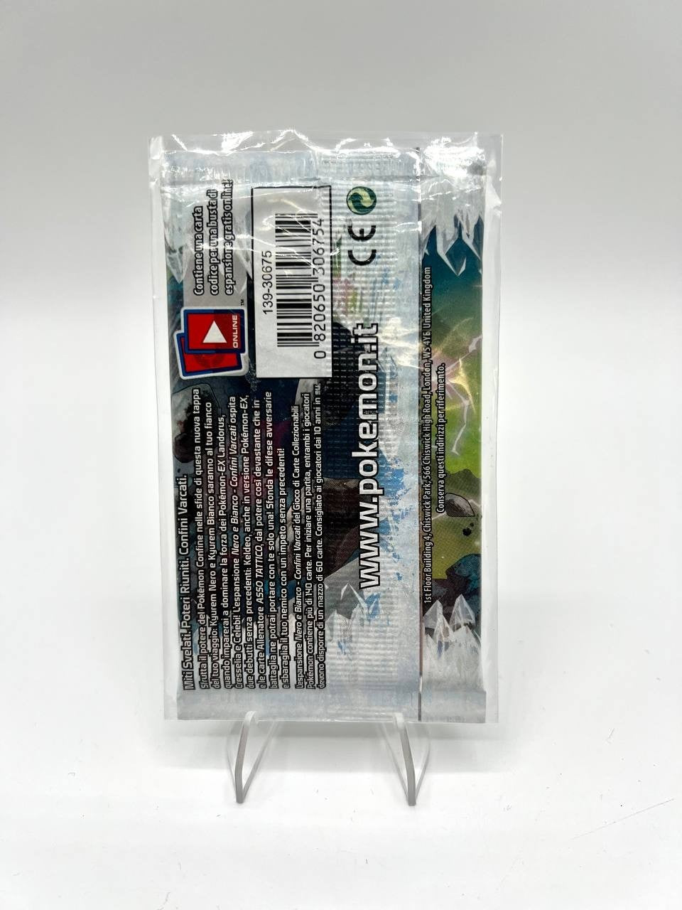 Bustina Carte pokemon set Nero e bianco confini varcati Italiano Sealed Vintage