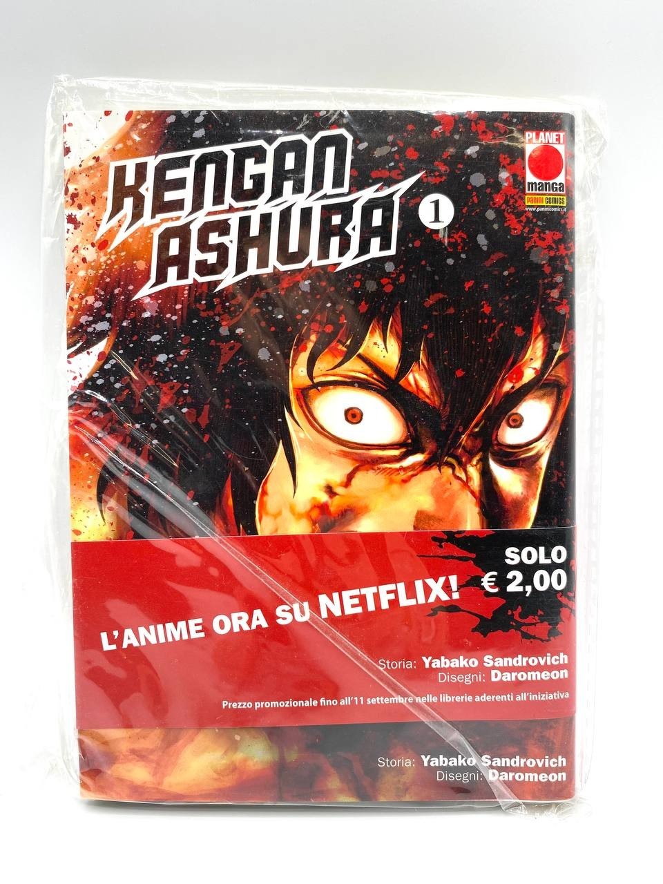 Manga KENGAN ASHURA Volume 1 PANINI Netflix Shonen Italiano