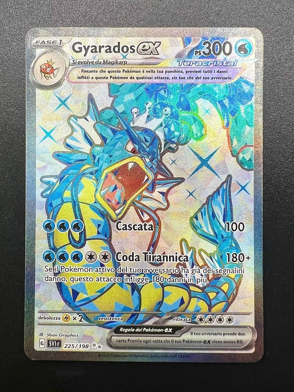 Pokemon Gyarados ex 225/198 SVI Scarlatto e violetto Near mint Holo Italiano