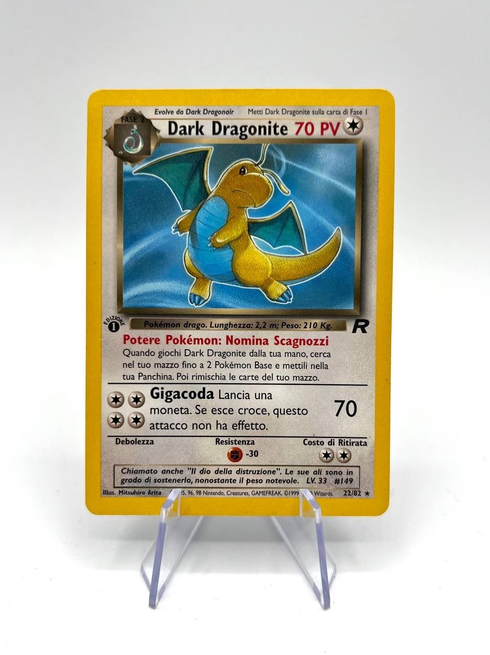Pokemon Dark Dragonite 22/82 Team Rocket italiano near mint prima edizione