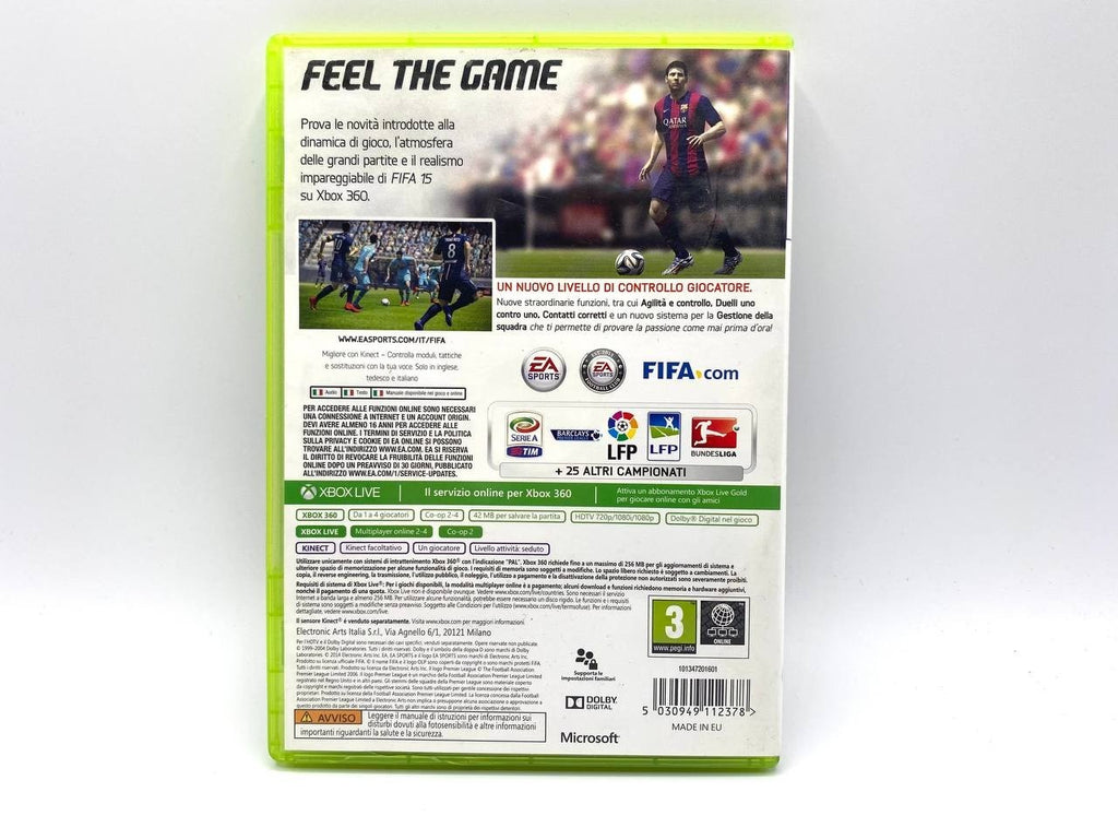 Gioco calcio FIFA 15 Microsoft Xbox 360 EA sports Completo funzionante Italiano