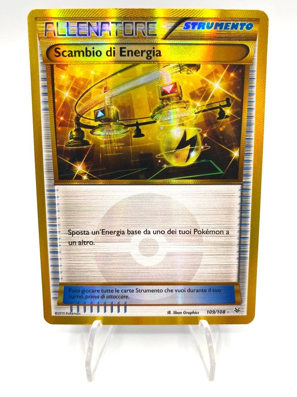 Carta Pokemon Scambio Di Energia 109/108 Fuoriserie Italiano Excellent 2015
