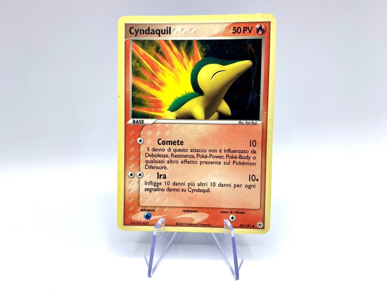 Carta Pokemon Cyndaquil 59/101 set Hidden Legends Regular Comune Italiano NM