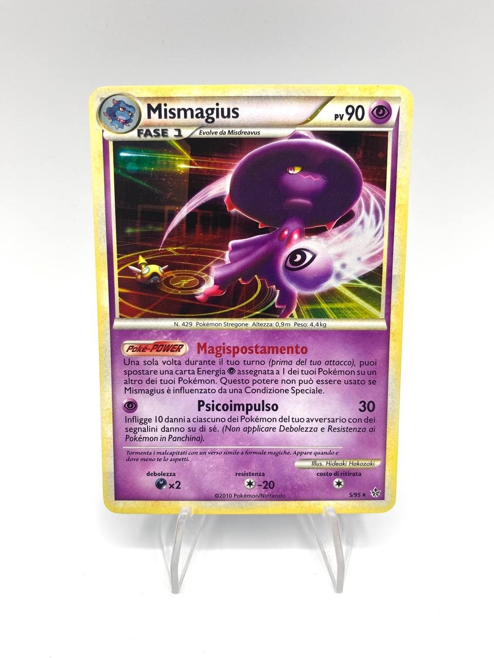 Carta Pokemon Mismagius 5/95 set Forze scatenate 2010 NM Italiano