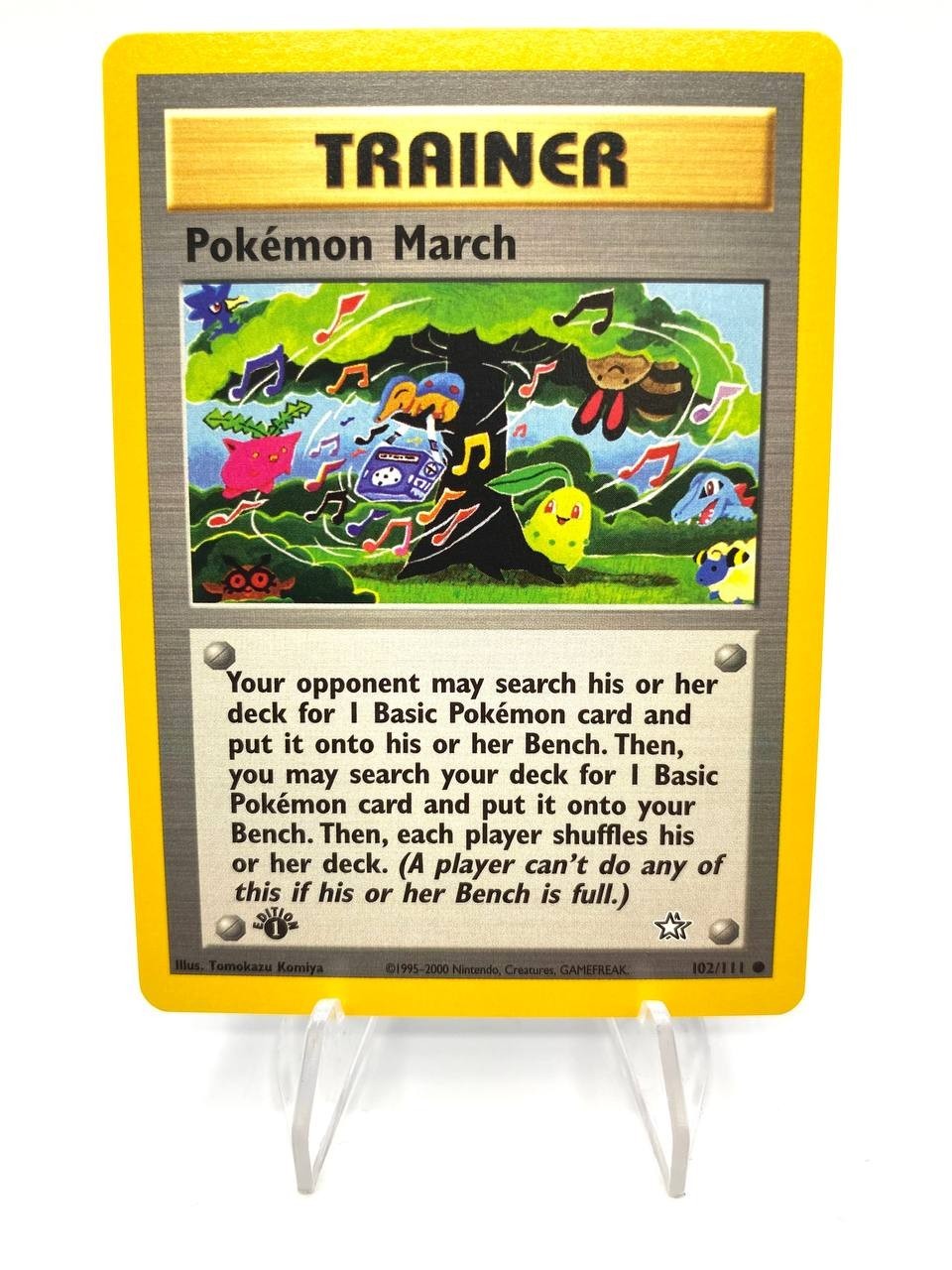 Carta Pokemon Neo Genesis 102/111 POKEMON MARCH 1s edition Near mint Vintage
