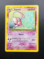 Carta pokemon Espeon 1/75 NDI set Neo Discovery Holo Vintage Italiano Excellent