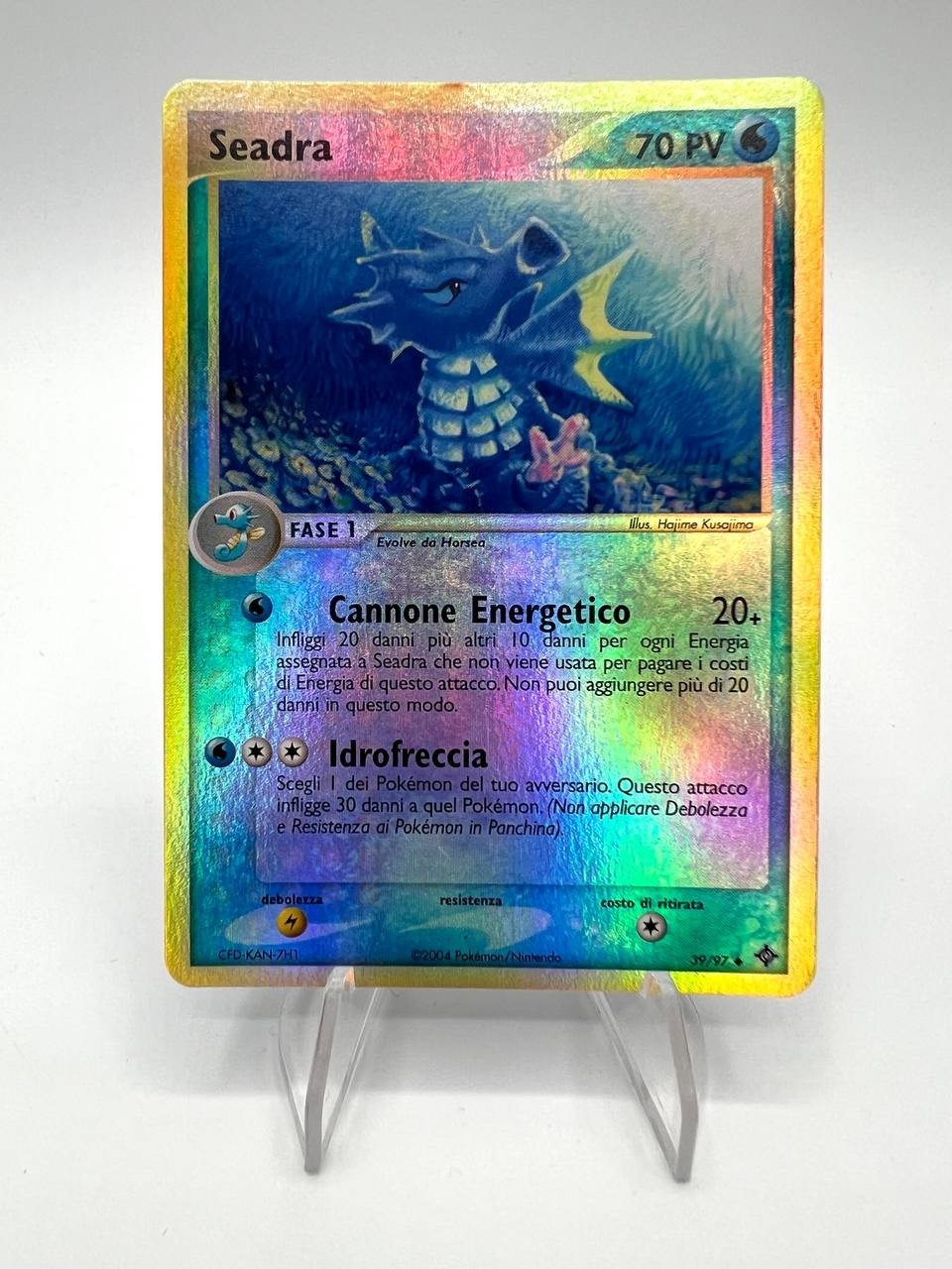 Carta Pokemon Seadra Holo Reverse Set Ex Drago 39/97 Italiano Excellent 2004