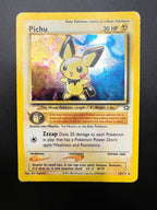 Carta pokemon Pichu 12/111 set Neo Genesis Holo Inglese ENG Played Vintage