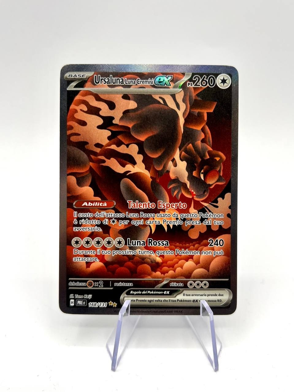 Carta Pokémon Ursaluna Ex Evoluzioni Prismatiche Alt Art 168 italiano near mint