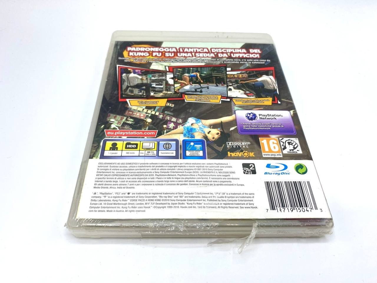 KUNG FU RIDER CORSE PAZZE A HONG KONG PlayStation 3 PS3 Completo ITA Funzionante
