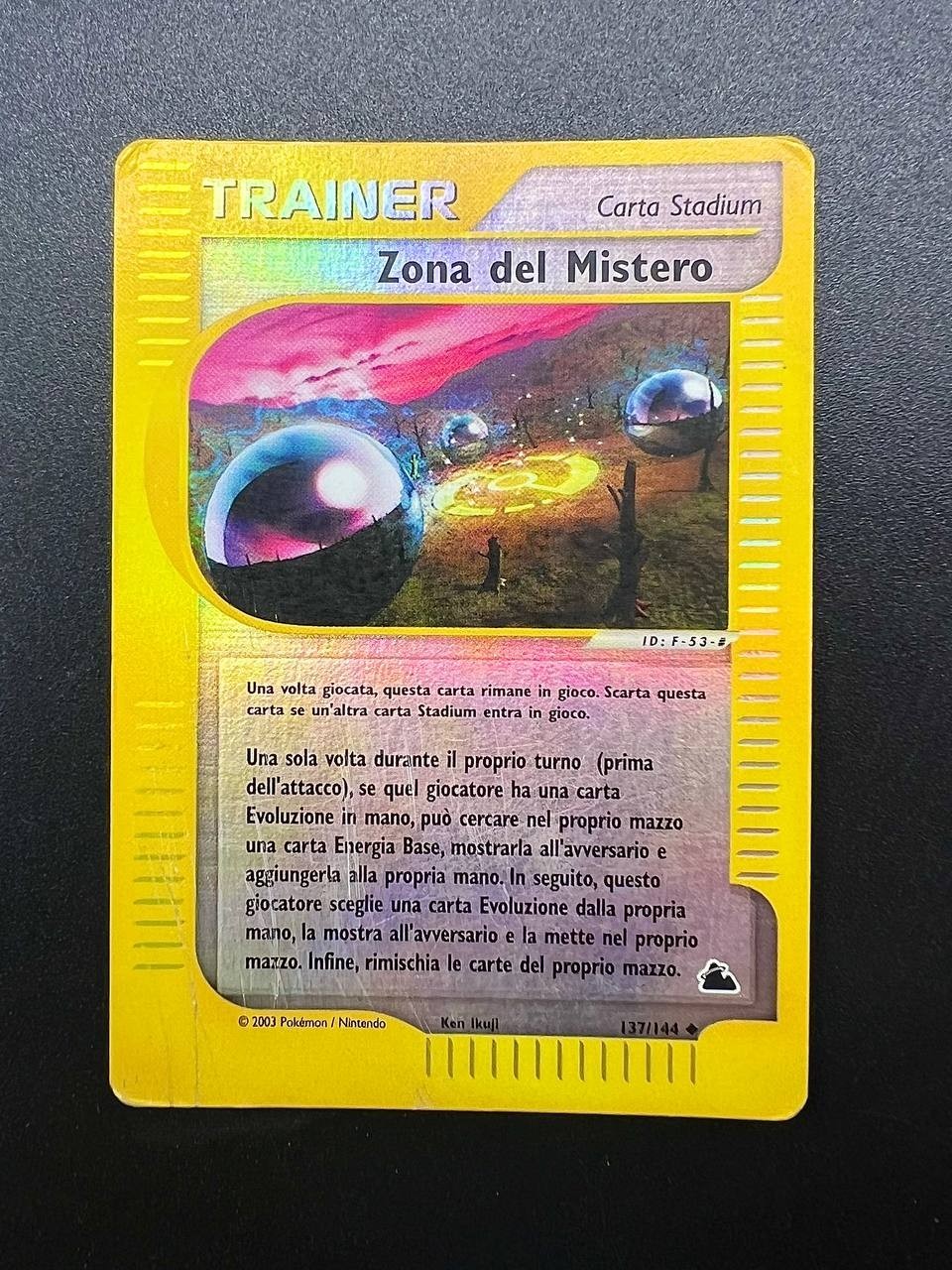 Pokemon Mystery Zone 137/144 SK set Skyridge Reverse Holo Italiano Poor Vintage