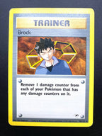 Carta Pokémon Trainer Brock Gym Heroes 98/132 Vintage no holo Inglese Poor