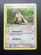 Carta Pokemon Linoone 34/106 EM set EX Smeraldo stamped Holo Italiano Good