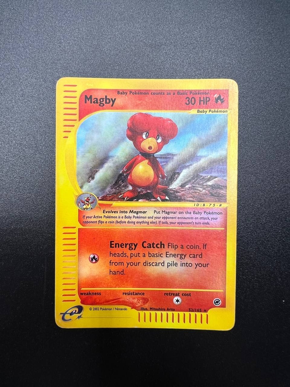 Magby 52/165 Expedition Base Set 2002 rara Reverse Holo inglese played