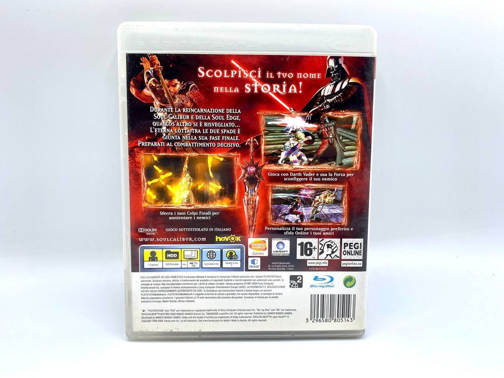 Sony Playstation 3 PS3 Game Soul Calibur IV Completo Funzionante Italiano