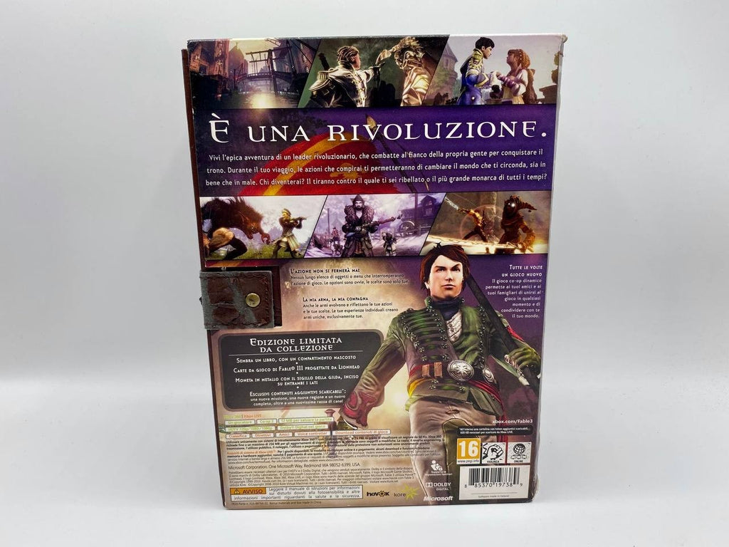 Fable 3 III Limited Collector’s Edition Xbox 360 Italiano Completo Funzionante