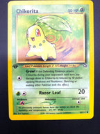 Carta pokemon Chikorita 54/111 Neo Genesis 1 Edizione Vintage Near Mint Inglese