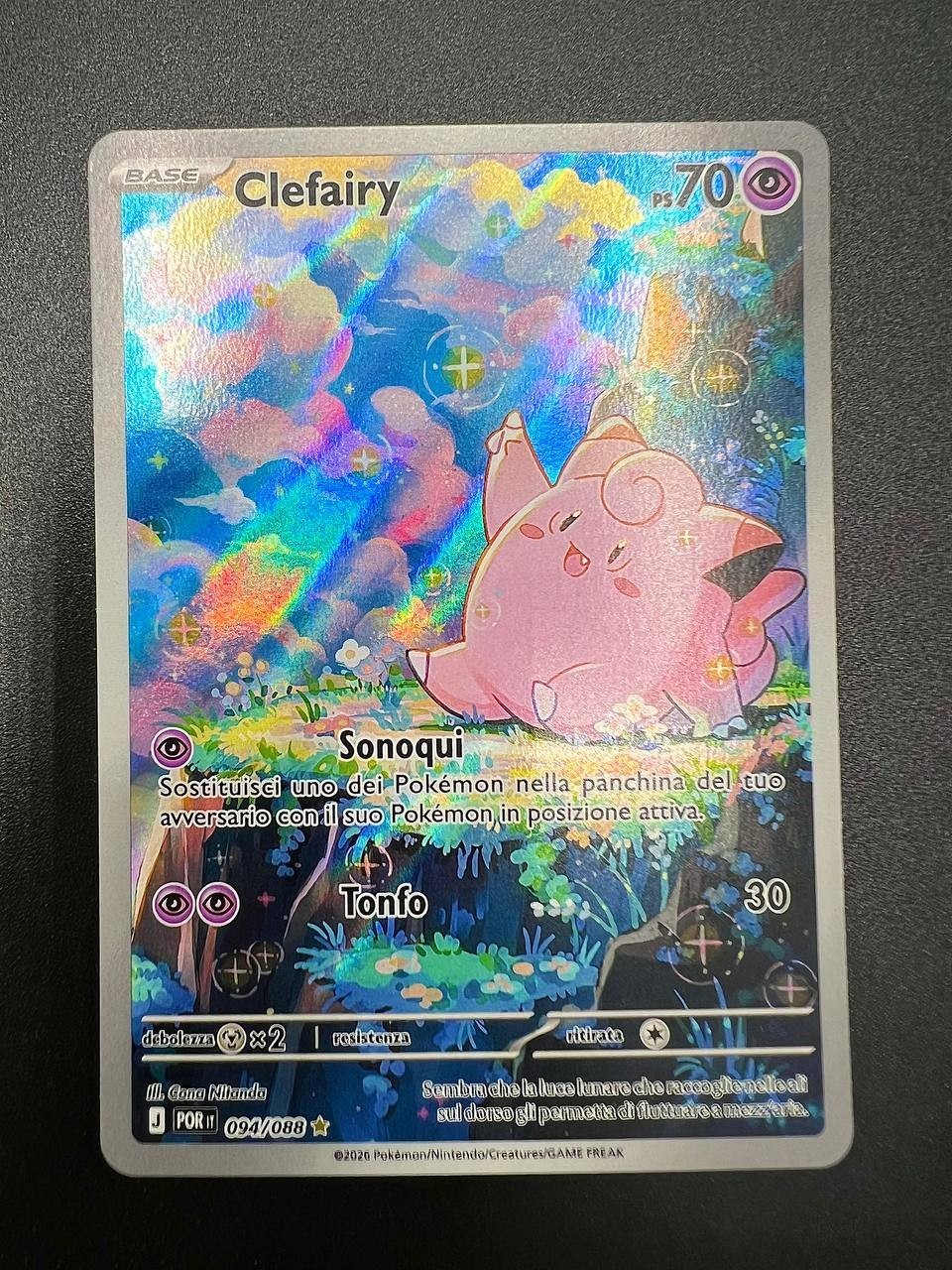 Carta pokemon CLEFAIRY Equilibrio Perfetto POR 094/088 Italiano Holo Near mint
