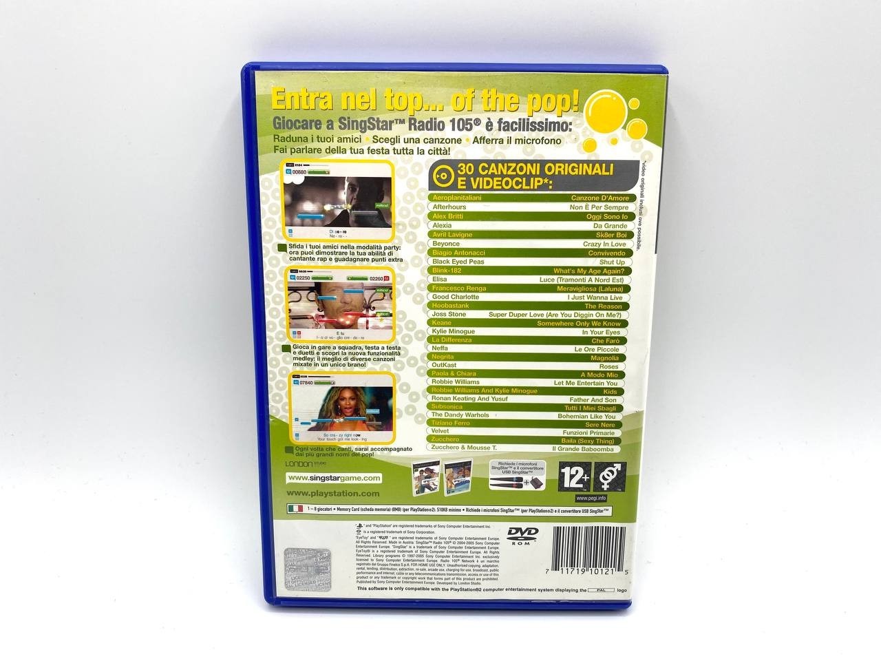 Singstar radio 105 ps2 gioco sony playstation 2 Completo Funzionante Italiano