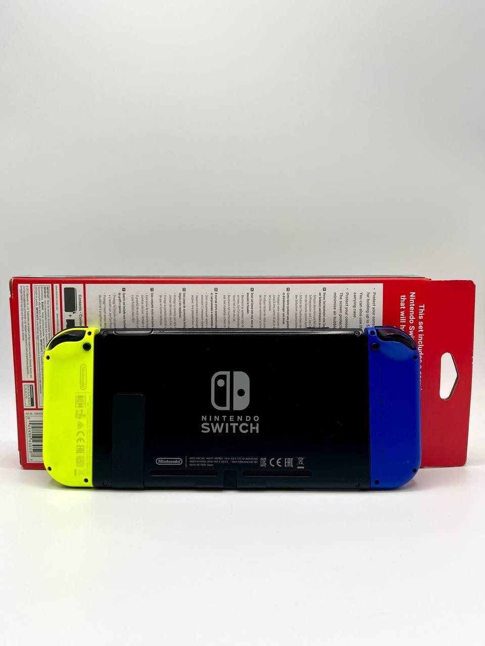 Nintendo Switch 1 Console Neon Blu Giallo + Kit custodia e pellicola Funzionante
