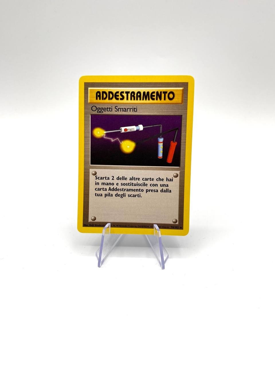 Carta pokemon OGGETTI SMARRITI 74/102 ADDESTRAMENTO Italiano Set Base Excellent