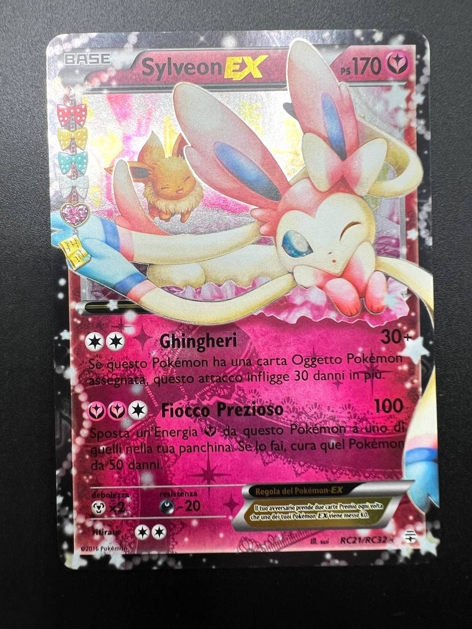 Carta Pokemon Sylveon Ex RC21/RC32 set Generazioni 20th Anniversario Italiano NM