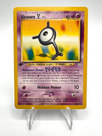 Carta pokemon Unown Y set Neo Revelation 40/64 Inglese Vintage 1a Edizione EXC