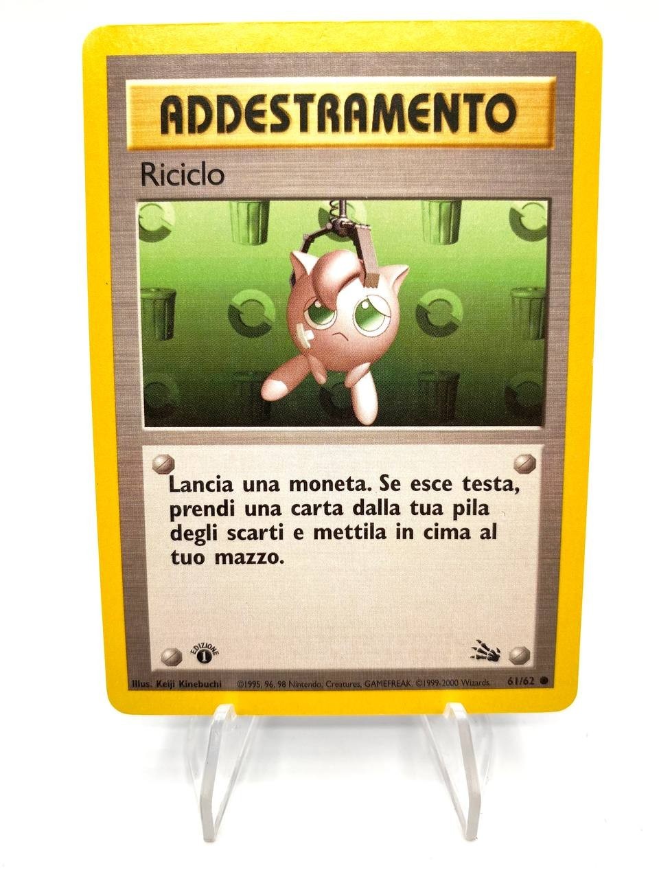 Carta pokemon Riciclo 61/62 set Fossil ITA Excellent 1 Edizione Vintage