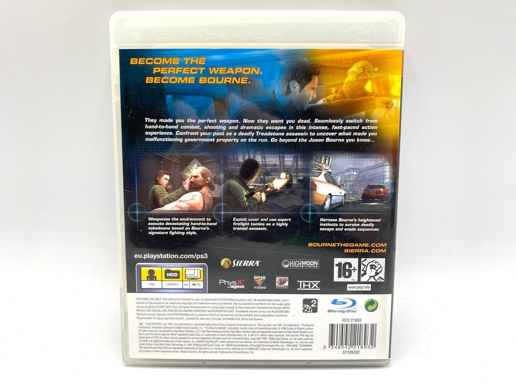 THE BOURNE CONSPIRACY SONY PLAYSTATION 3 PS3 ENG COMPLETO TESTATO